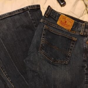 Lucky Brand Men's Dark Blue Relaxed Jeans